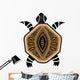 Yellow-brawn Turtle First-nation Style Wall Decal