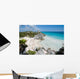 Little cove by Mayan ruins Wall Mural