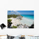 Little cove by Mayan ruins Wall Mural