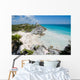 Little cove by Mayan ruins Wall Mural