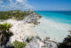 Little cove by Mayan ruins Wall Mural