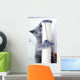 Young Cute Cat Scratching Wall Decal