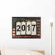 2017 with American flag Wall Mural