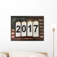 2017 with American flag Wall Mural
