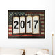 2017 with American flag Wall Mural