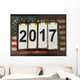 2017 with American flag Wall Mural