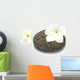 Frangipani on Honeycomb Pebble Blossoms Wall Decal