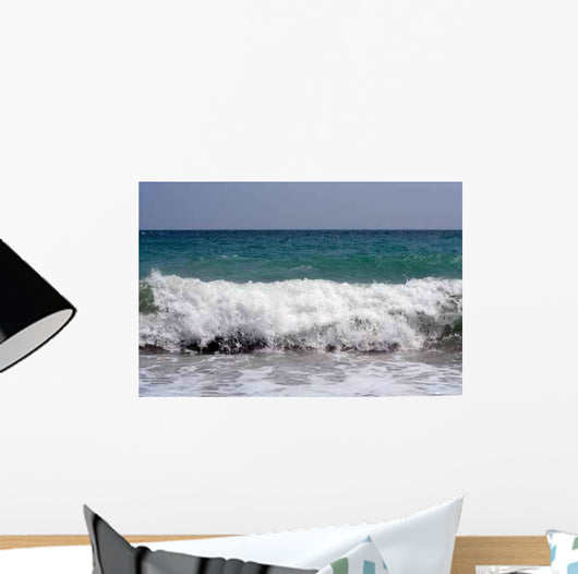 Wave Crashing Shore Wall Decal