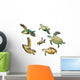 Hawksbill and Green Turtles Wall Decal Sticker Set