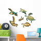 Hawksbill and Green Turtles Wall Decal Sticker Set