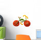 Sliced Vegetables Form Bicycle Wall Decal