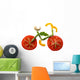 Sliced Vegetables in Form of a Bicycle Wall Decal