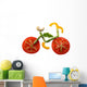 Sliced Vegetables in Form of a Bicycle Wall Decal