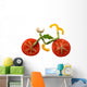 Sliced Vegetables in Form of a Bicycle Wall Decal