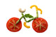 Sliced Vegetables in Form of a Bicycle Wall Decal