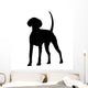 American Foxhound Dog Black Wall Decal