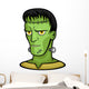 Vector illustration of Frankenstein's monster, from the shoulders up. Wall Decal