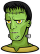 Vector illustration of Frankenstein's monster, from the shoulders up. Wall Decal