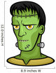 Vector illustration of Frankenstein's monster, from the shoulders up. Wall Decal