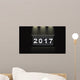 2017 new year on calendar. Wall Mural