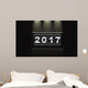 2017 new year on calendar. Wall Mural