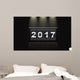 2017 new year on calendar. Wall Mural