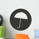 umbrella silhouette isolated icon vector illustration design Wall Decal
