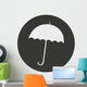 umbrella silhouette isolated icon vector illustration design Wall Decal