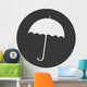 umbrella silhouette isolated icon vector illustration design Wall Decal