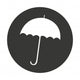 umbrella silhouette isolated icon vector illustration design Wall Decal