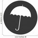 umbrella silhouette isolated icon vector illustration design Wall Decal