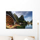 Bamboo Raft Li River Wall Decal