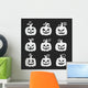 Halloween pumpkin for Halloween party Trick or treat Vector icons Wall Decal
