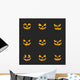 Ghost smiles for Halloween party Trick or treat Vector icons Have fun and be scary Wall Decal