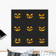 Ghost smiles for Halloween party Trick or treat Vector icons Have fun and be scary Wall Decal