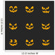Ghost smiles for Halloween party Trick or treat Vector icons Have fun and be scary Wall Decal