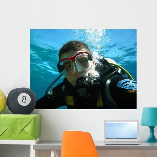 Diver Wall Decal Design 1