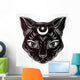 Black Cat Head Portrait Wall Decal