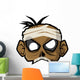 Halloween Paper Mask - Mummy Wall Decal