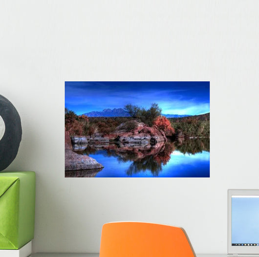 Mountain Pond Wall Decal