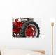 Antique Red Tractor Wall Mural