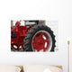 Antique Red Tractor Wall Mural