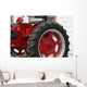 Antique Red Tractor Wall Mural