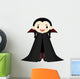 Cute smiling vampire girl Wall Decal