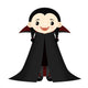 Cute smiling vampire girl Wall Decal