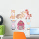 Watercolor Barn Farm Animals Wall Decal Sticker Set