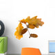 Beautiful Autumnal Oak Leaves Wall Decal