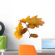 Beautiful Autumnal Oak Leaves Wall Decal