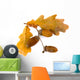 Beautiful Autumnal Oak Leaves Wall Decal