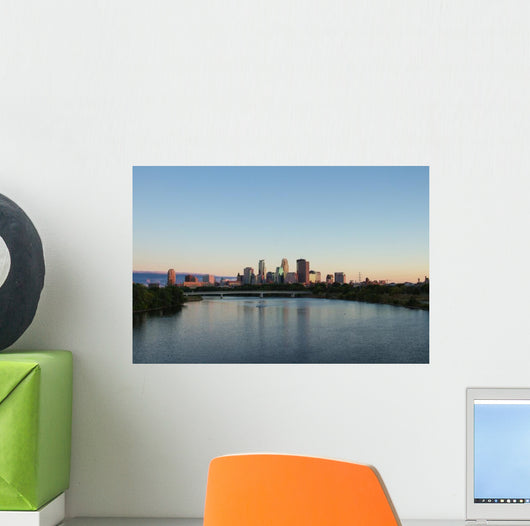 Minneapolis Sunset over Mississippi Wall Decal